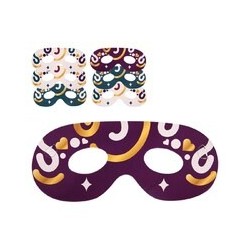 Loup en Papier Multicolore – Lot de 6 - 23451 - Masques Loup