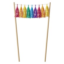 Décoration pour gâteau Multicolore - 22641 - Pailles, Pics & Agitateurs
