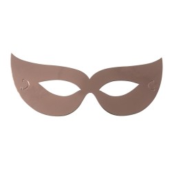 Loups Métallisés Rose Gold – Lot de 6 - 33182 - Masques Loup