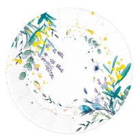 Assiettes champêtre 23 cm lot de 8 pas cher | Fiesta Factory