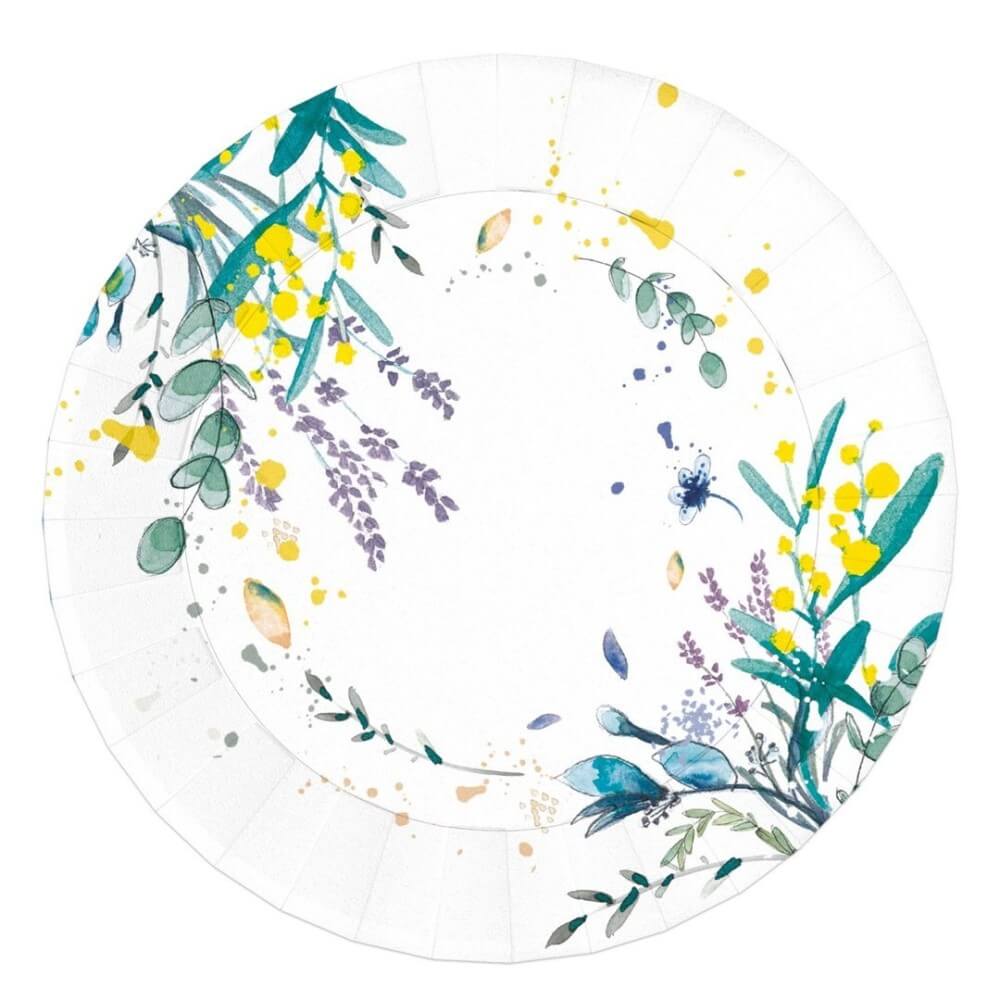 Assiettes champêtre 23 cm lot de 8 pas cher | Fiesta Factory