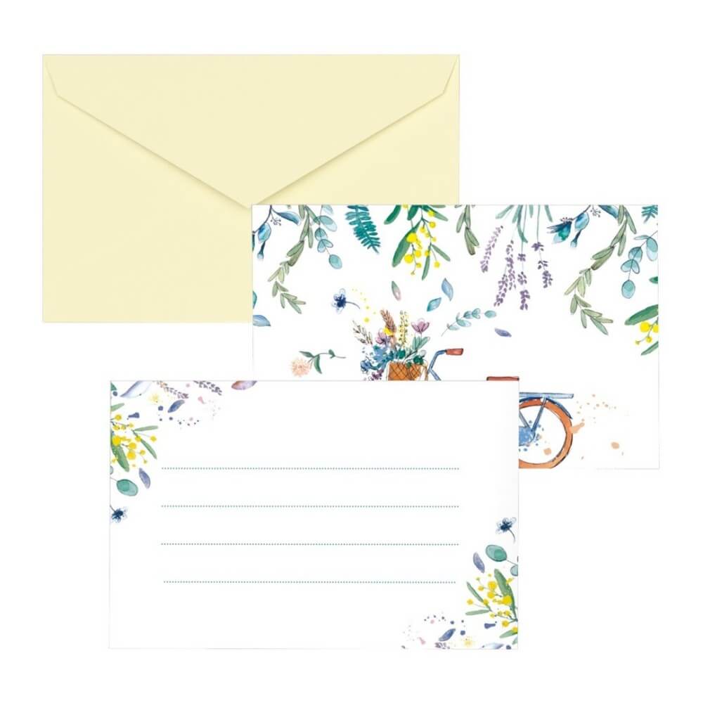 Cartons d’invitation champêtre lot de 8 pas cher | Fiesta Factory