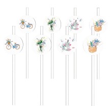 Pailles champêtre lot de 8 pas cher | Fiesta Factory