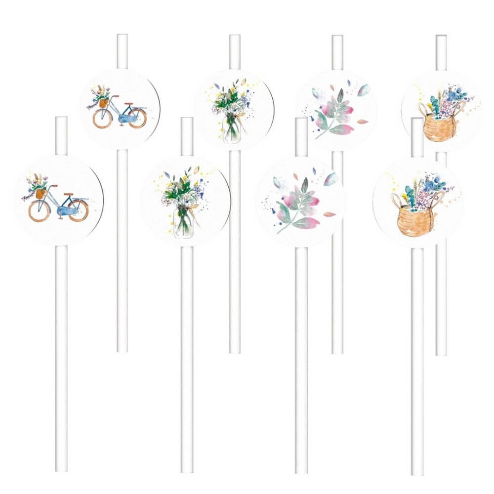 Pailles champêtre lot de 8 pas cher | Fiesta Factory