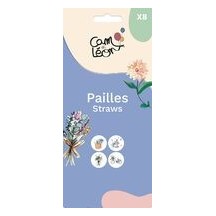Pailles champêtre lot de 8 pas cher | Fiesta Factory