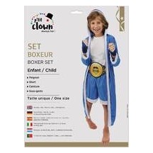 Set Boxeur Enfant Taille Unique – Déguisement Carnaval | Fiesta Factory à petit prix