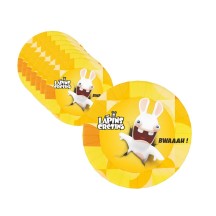Assiettes Lapins Crétins™ lot de 8 pas cher | Fiesta Factory
