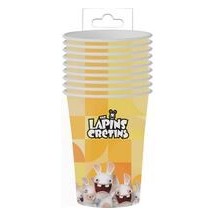 Gobelets Lapins Crétins™ lot de 8 pas cher | Fiesta Factory