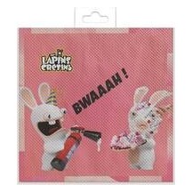 Serviettes Lapins Crétins™ lot de 20 pas cher | Fiesta Factory