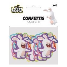 Confettis de table Lapins Crétins™ lot de 40 pas cher | Fiesta Factory