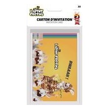 Cartons d’invitation Lapins Crétins™ lot de 8 pas cher | Fiesta Factory