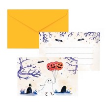 Cartons d’invitation Halloween lot de 8 pas cher | Fiesta Factory