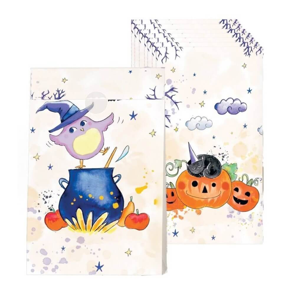 Sachets cadeaux Halloween lot de 8 pas cher | Fiesta Factory