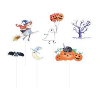 Piques à gâteau Halloween lot de 6 pas cher | Fiesta Factory