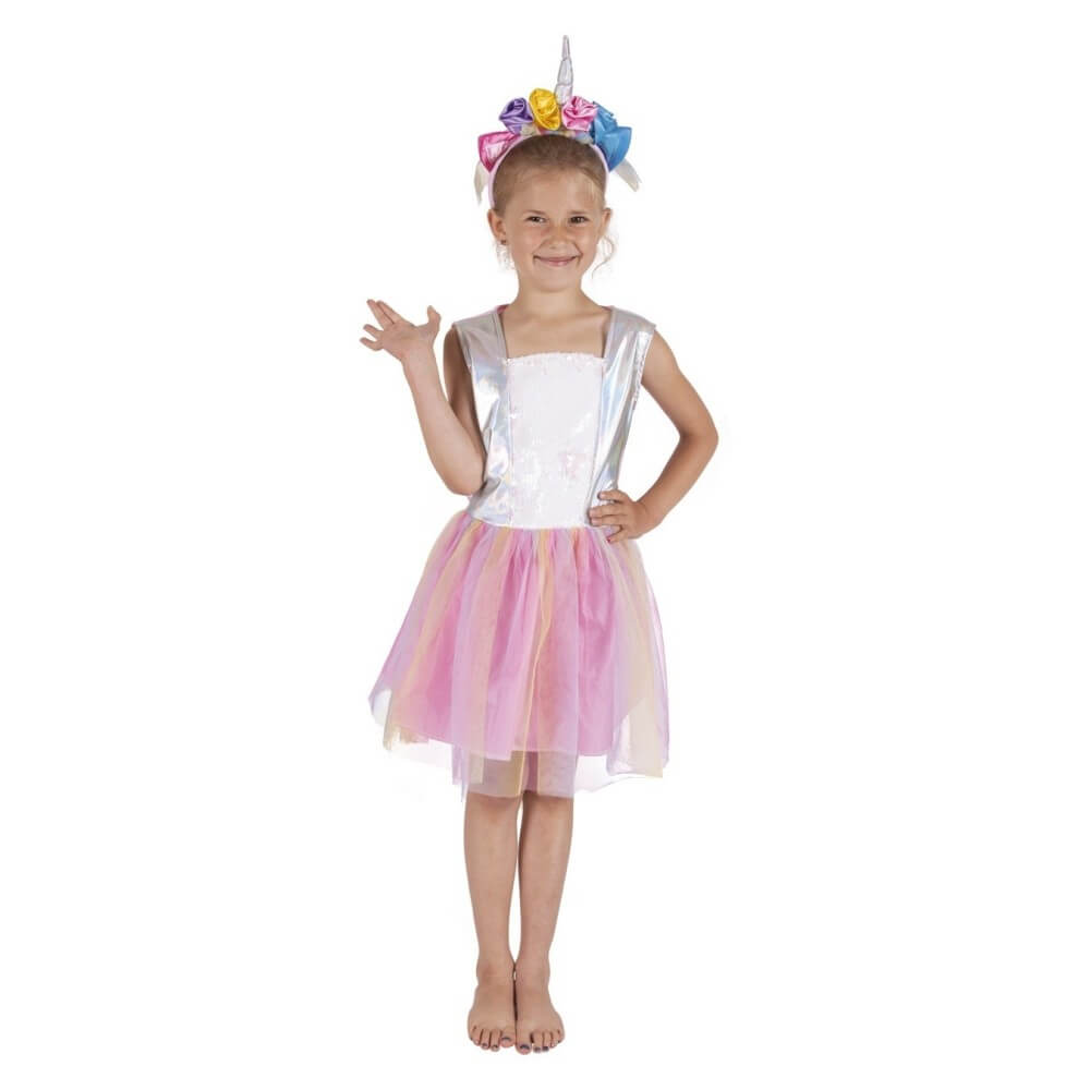 Costume Licorne Enfant Pastel 5/6 Ans – Déguisement Carnaval | Fiesta Factory à petit prix