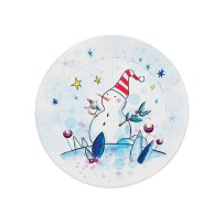 Assiettes Noël 23 cm Lot de 8 Pas Cher | Fiesta Factory