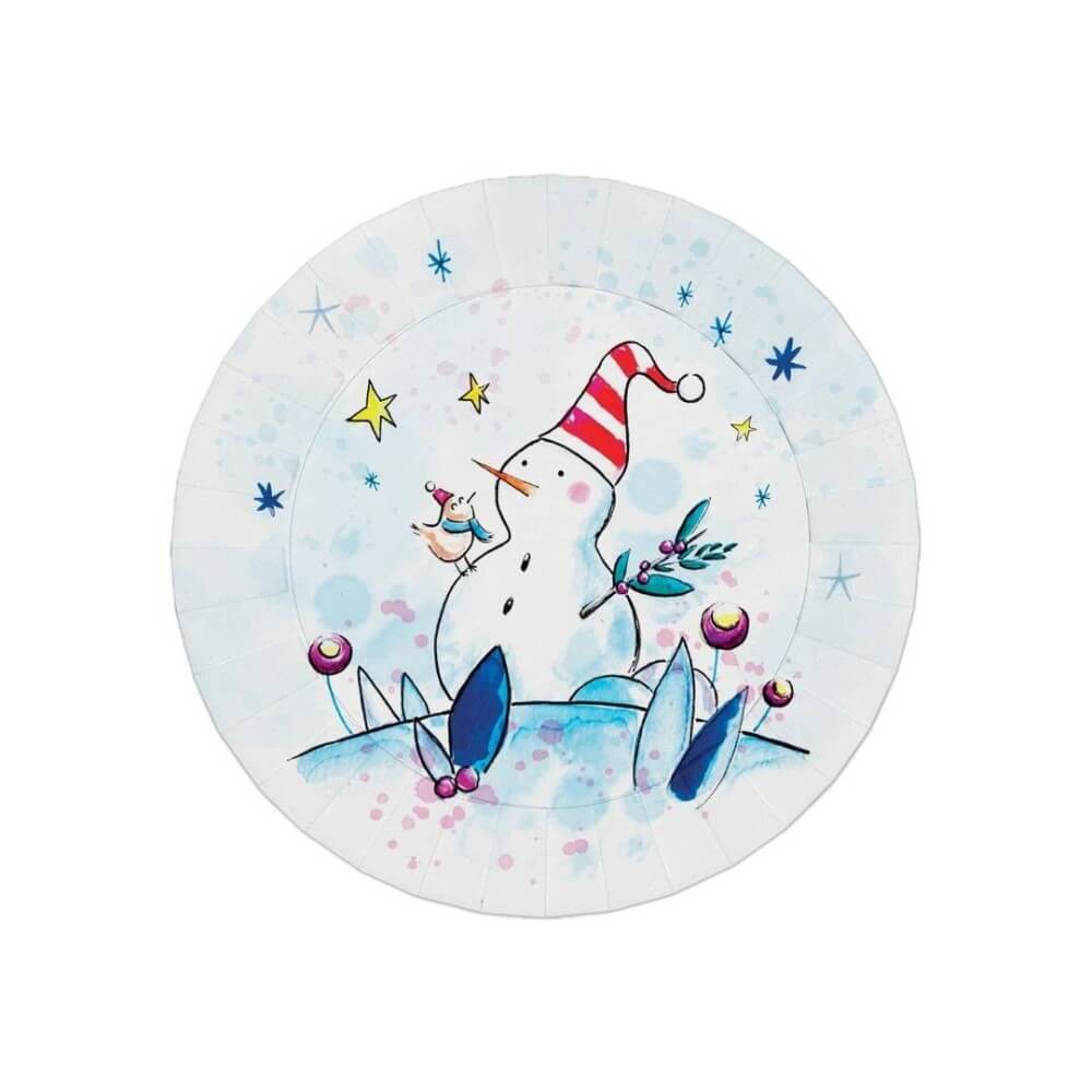 Assiettes Noël 23 cm Lot de 8 Pas Cher | Fiesta Factory