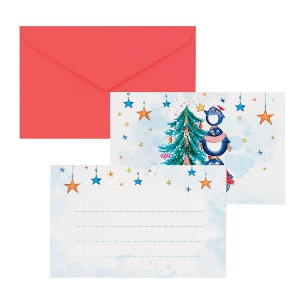 Cartes Cadeaux Noël Lot de 8 Pas Cher | Fiesta Factory