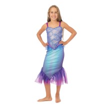 Costume Sirène Turquoise Enfant – Déguisement Carnaval | Fiesta Factory à petit prix