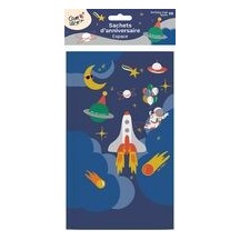 Sachets Cadeaux Espace Lot de 8 Pas Cher | Fiesta Factory
