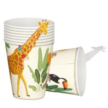 Gobelets Savane Lot de 8 Pas Cher | Fiesta Factory