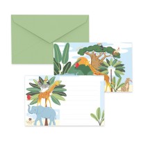 Cartons Invitation Savane Lot de 8 Pas Cher | Fiesta Factory