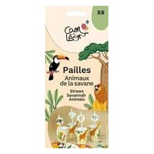Pailles Savane Lot de 8 Pas Cher | Fiesta Factory
