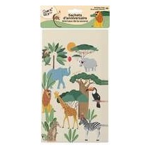 Sachets Cadeaux Savane Lot de 8 Pas Cher | Fiesta Factory
