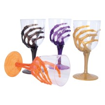 Verre à Pied Main de Squelette 18 cm Halloween | Fiesta Factory