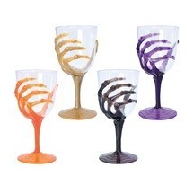 Verre à Pied Main de Squelette 18 cm Halloween | Fiesta Factory