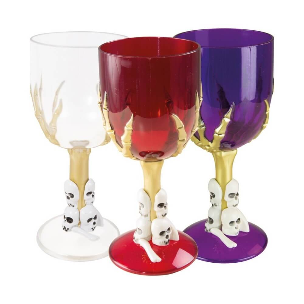Verre à Pied Squelette 17 cm Halloween | Fiesta Factory