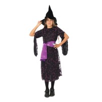 Costume Sorcière Céleste Enfant Noir & Violet – Halloween | Fiesta Factory à petit prix