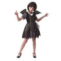 Costume Chauve-Souris Robe Noire Enfant – Halloween | Fiesta Factory à petit prix