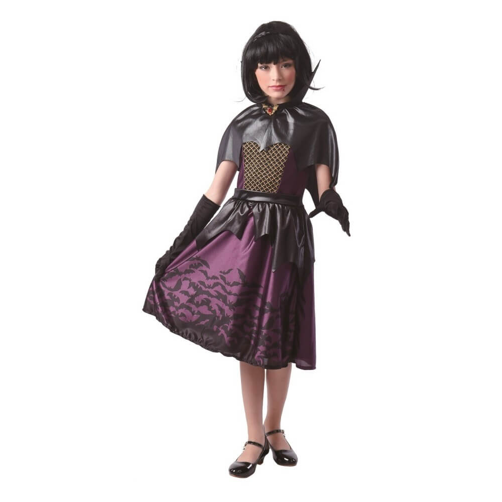 Costume Vampiresse Chauve-Souris Enfant – Déguisement Halloween | Fiesta Factory à petit prix