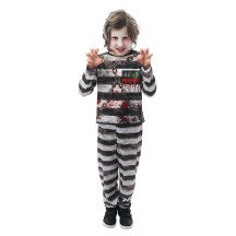 Costume Prisonnier Enfant Noir & Blanc – Déguisement Carnaval | Fiesta Factory à petit prix