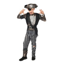 Costume pirate squelette enfant plusieurs tailles | Fiesta Factory