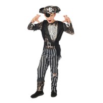 Costume pirate squelette enfant plusieurs tailles | Fiesta Factory