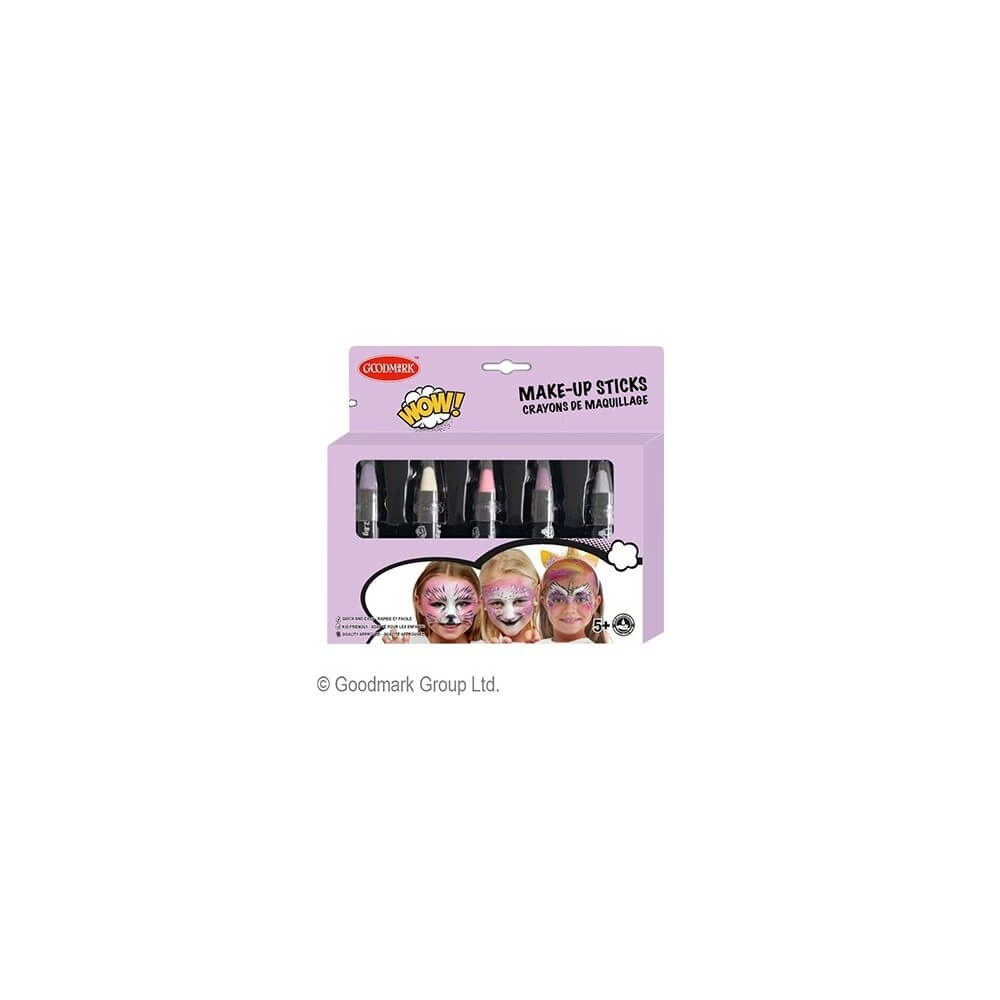 5 Crayons de maquillage couleurs princesse - 02005140 - Pinceaux & Accessoires de Maquillage