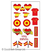 Tatouages de supporter Espagne pas cher | Fiesta Factory
