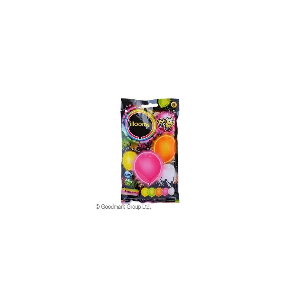 Ballons LED en latex Illooms couleurs d’été pas cher | Fiesta Factory