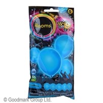 Ballons LED en latex Illooms bleu pas cher | Fiesta Factory