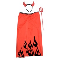 Set de déguisement avec cape diable rouge pas cher | Fiesta Factory