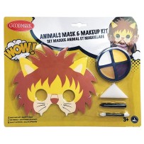 Kit de maquillage fard gras avec masque enfant Lion pas cher | Fiesta Factory