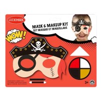Kit de maquillage fard gras avec masque enfant Pirate pas cher | Fiesta Factory