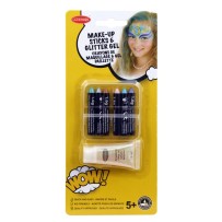 6 crayons de maquillage gras effet perlé + gel pailleté - 02020175 - Pinceaux & Accessoires de Maquillage