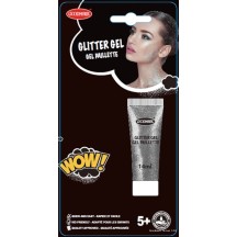 Maquillage gel pailleté 14 ml argent - 02030121-NP - Maquillage en Tube & Palettes