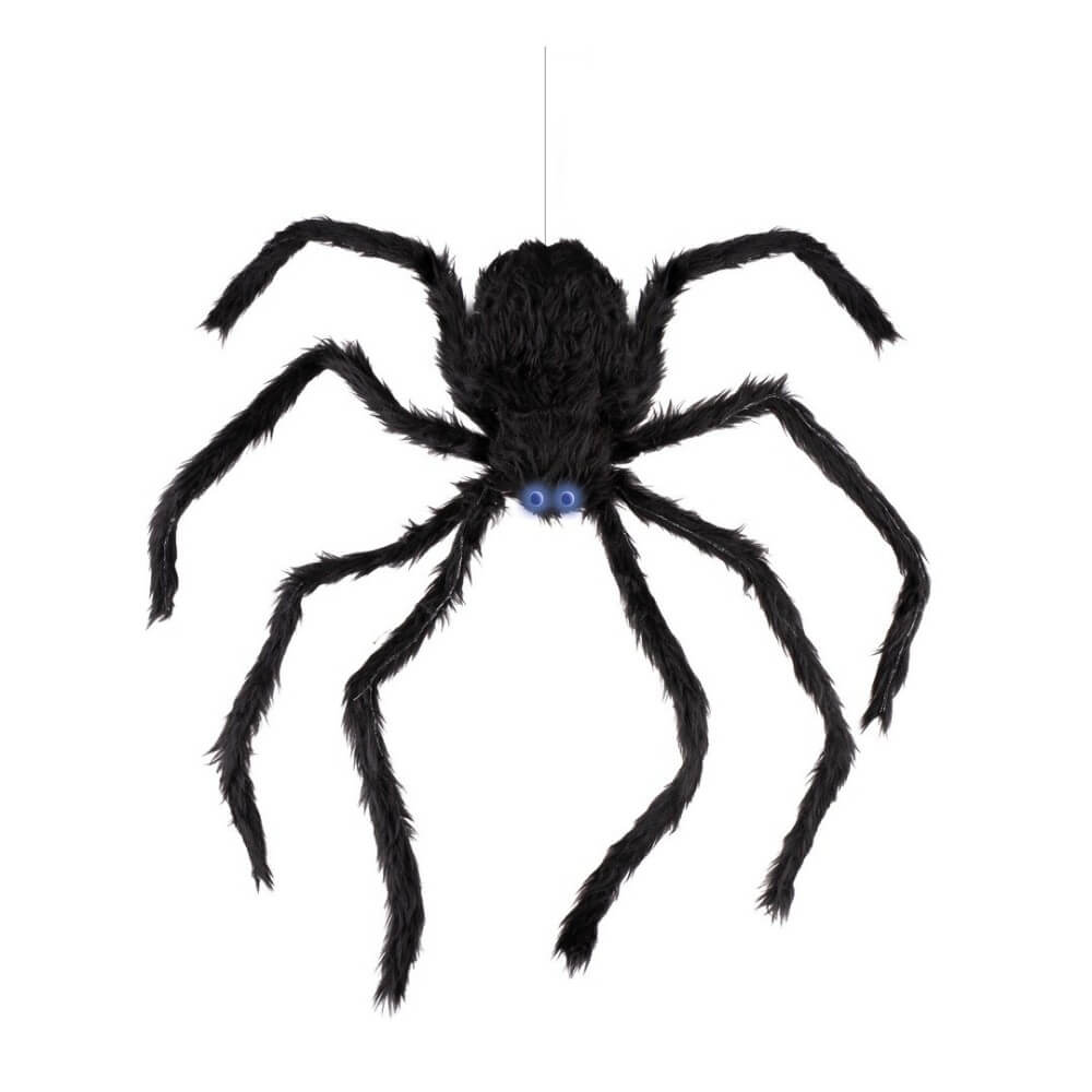 Araignée grimpante animée sonore et lumineuse 80 cm | Fiesta Factory