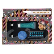 Kit de maquillage paillettes Blue Star pas cher | Fiesta Factory