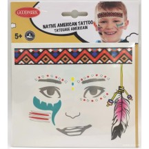 Tatouages de visage Amérindiens pas cher | Fiesta Factory