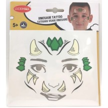 Tatouages visage Dinosaure pas cher | Fiesta Factory